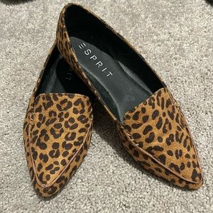 Leopard Print Pointed Toe Flats
